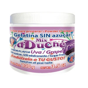 Gelatina sin Azúcar 100g. sabor Uva