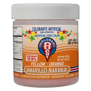 Colorante en polvo 100gr Tono Amarillo Naranja